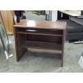 Executive Wood Computer Workstation Desk w Keyboard Tray